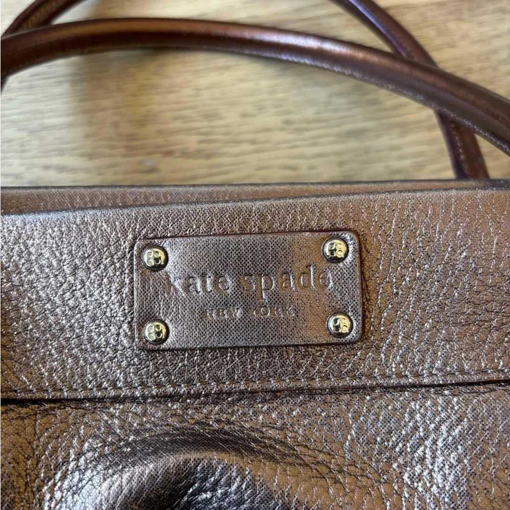 Kate Spade New york metallic gold shoulder bag